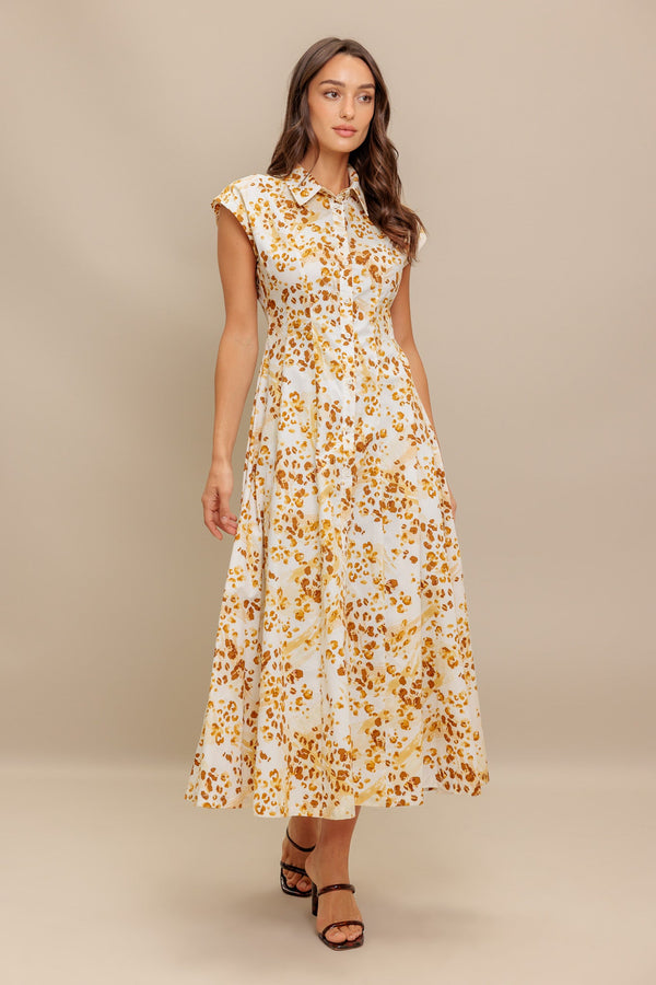 buttercup-kiss-woven-midi-dress Flying Tomato-Sophia's StyleDRESSES-1